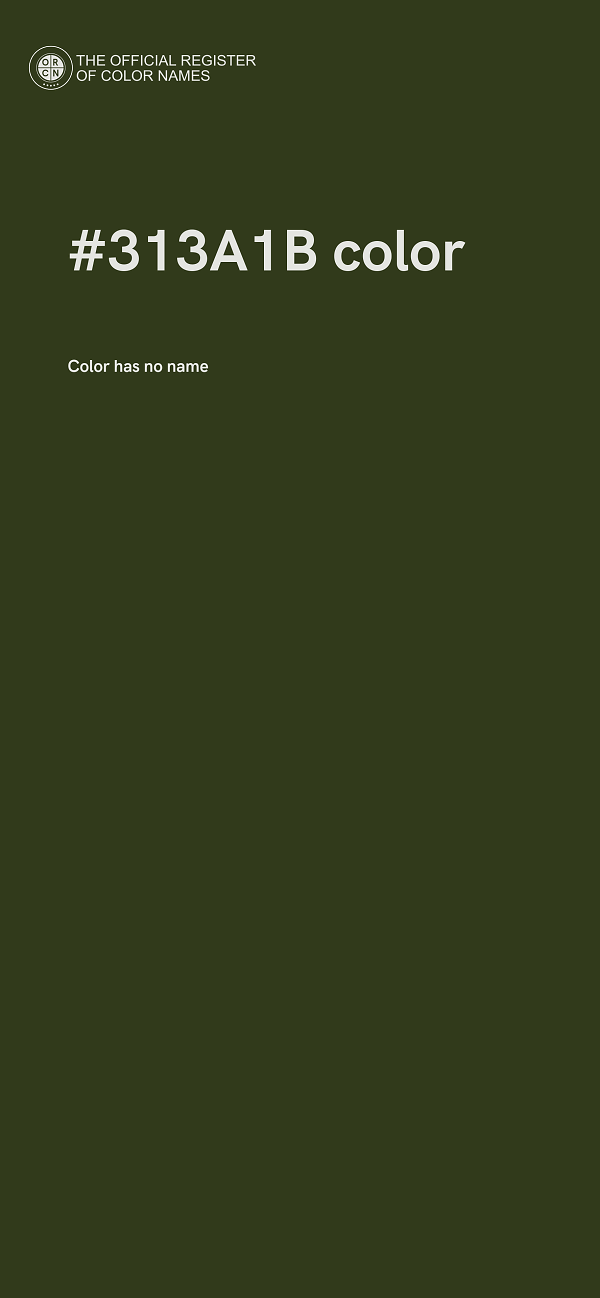 #313A1B color image