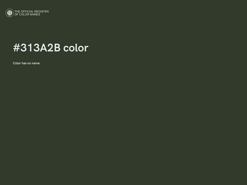 #313A2B color image