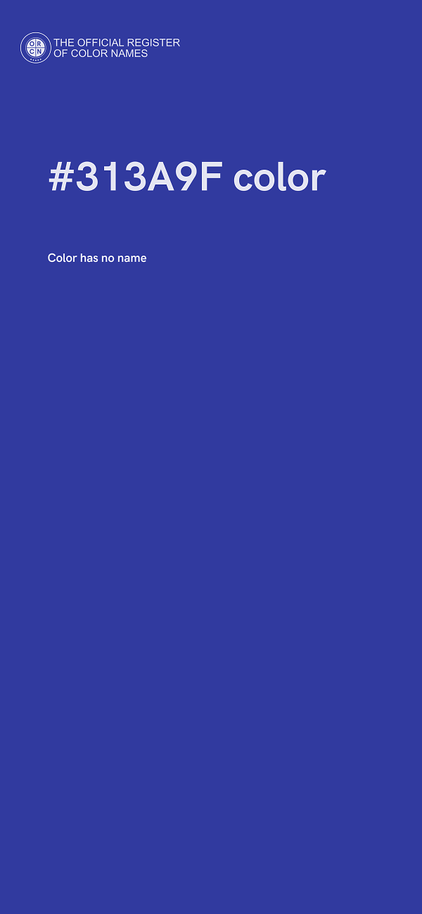 #313A9F color image