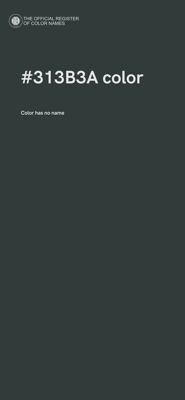 #313B3A color image