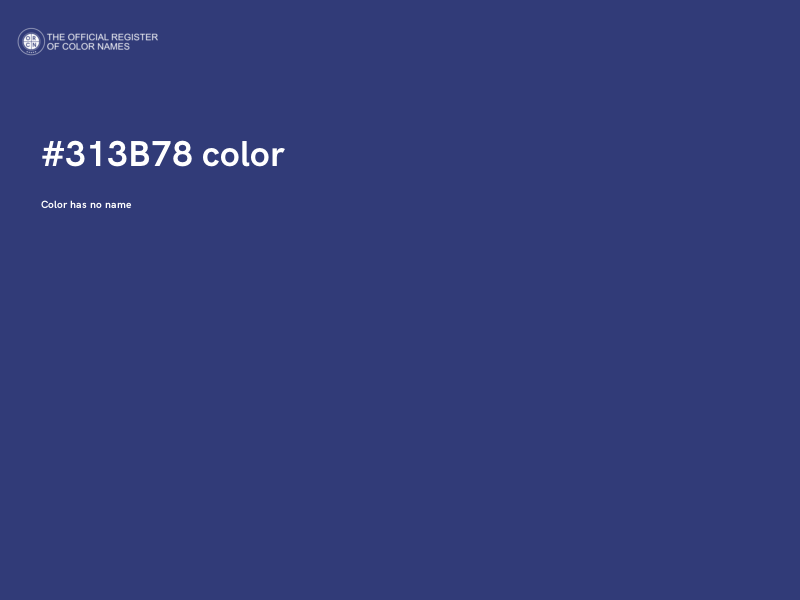 #313B78 color image