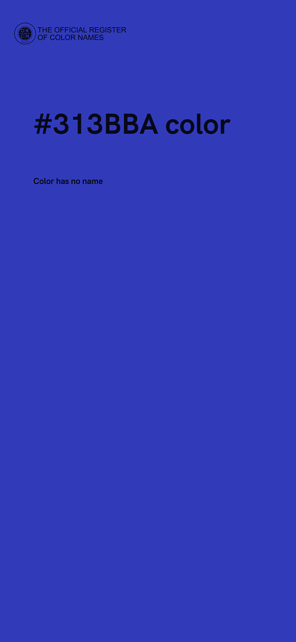 #313BBA color image