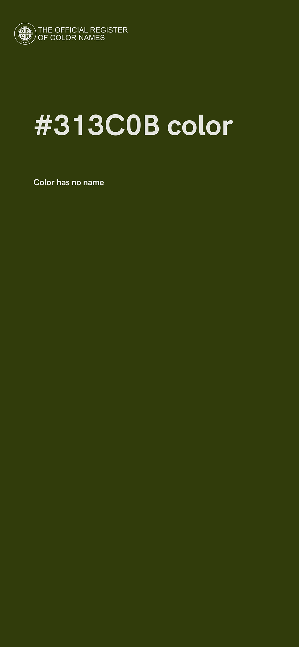 #313C0B color image