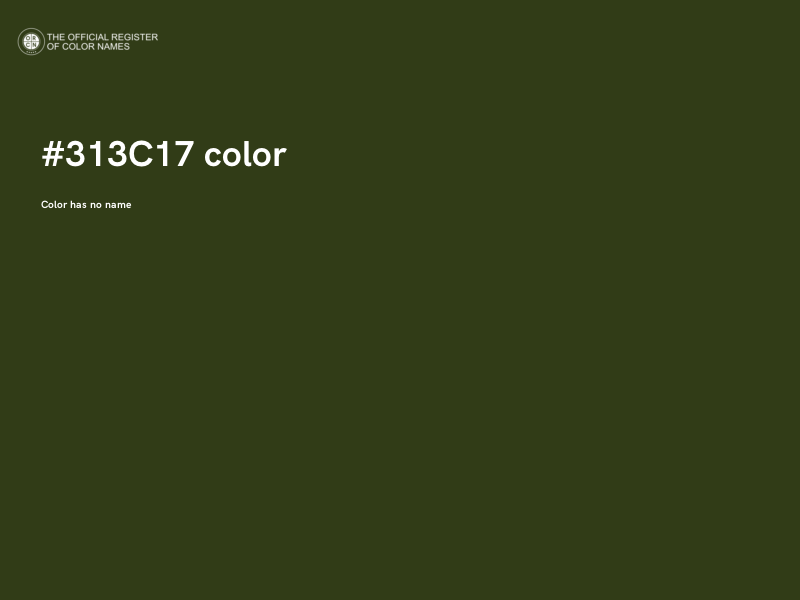 #313C17 color image