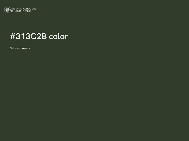 #313C2B color image