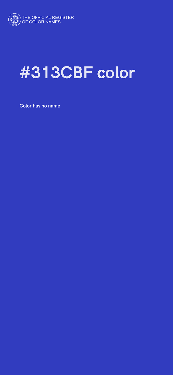 #313CBF color image