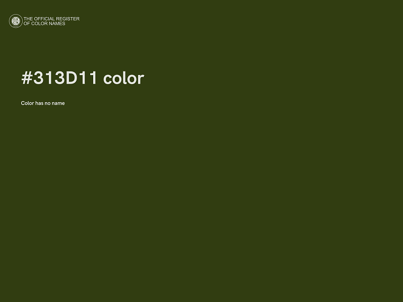 #313D11 color image