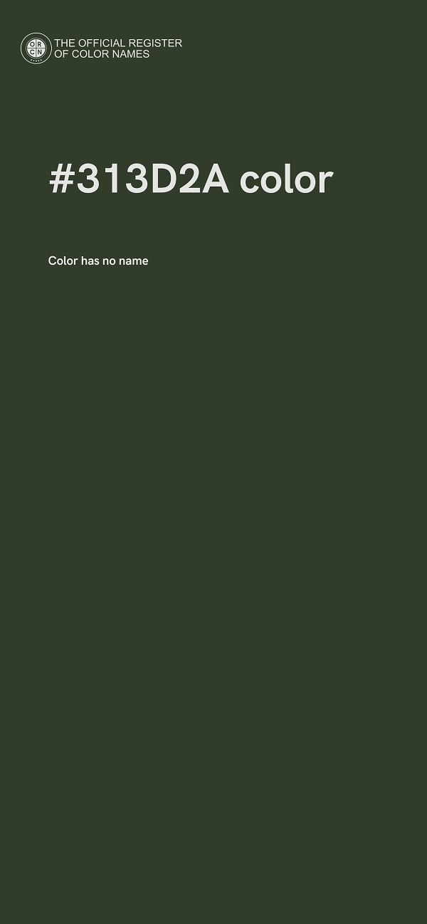#313D2A color image
