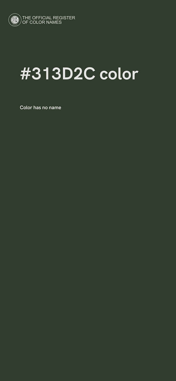 #313D2C color image