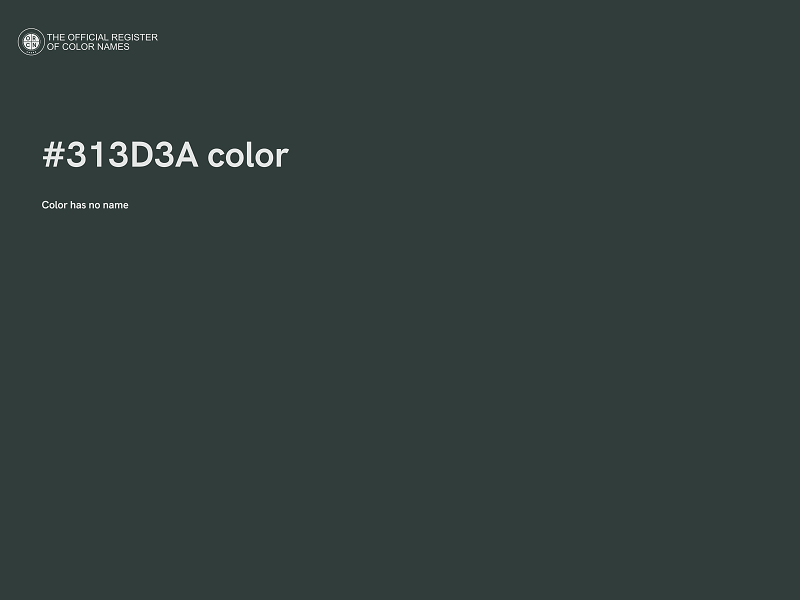 #313D3A color image