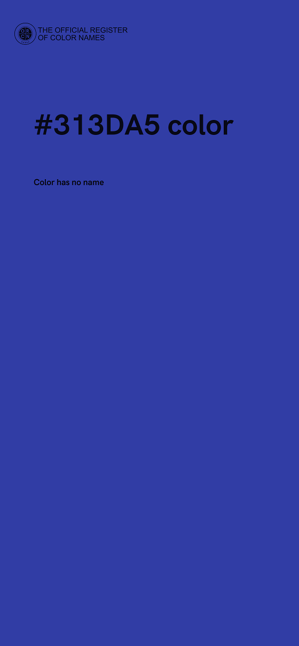 #313DA5 color image