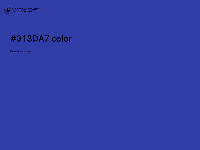 #313DA7 color image