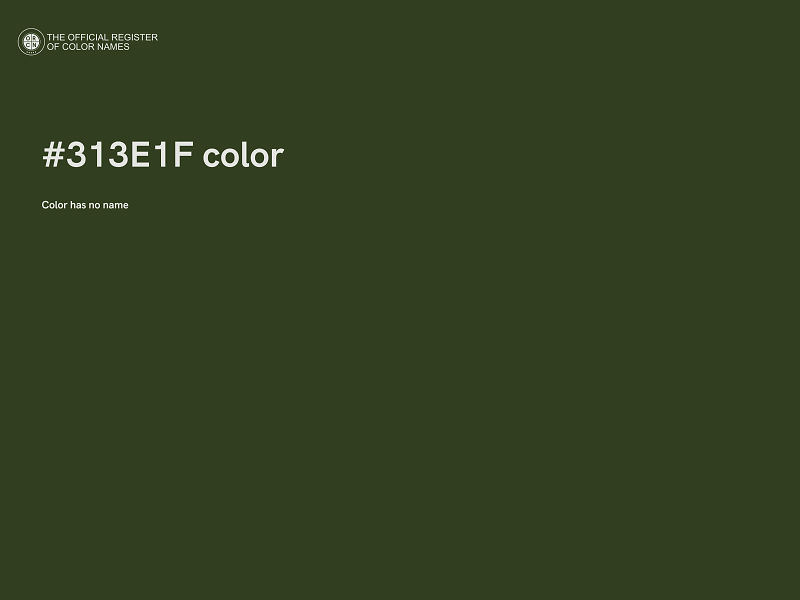 #313E1F color image