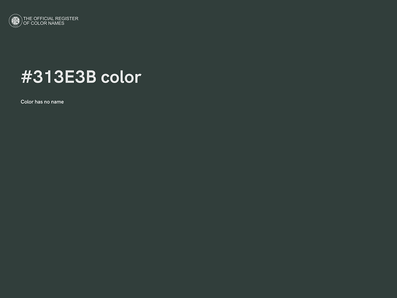 #313E3B color image