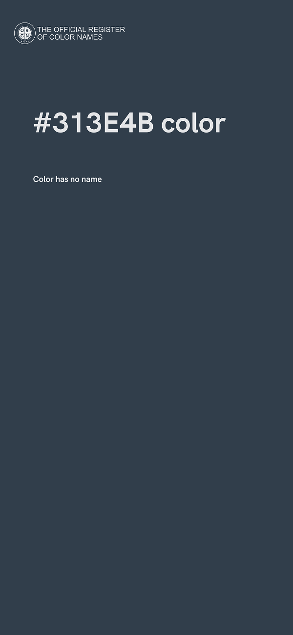 #313E4B color image