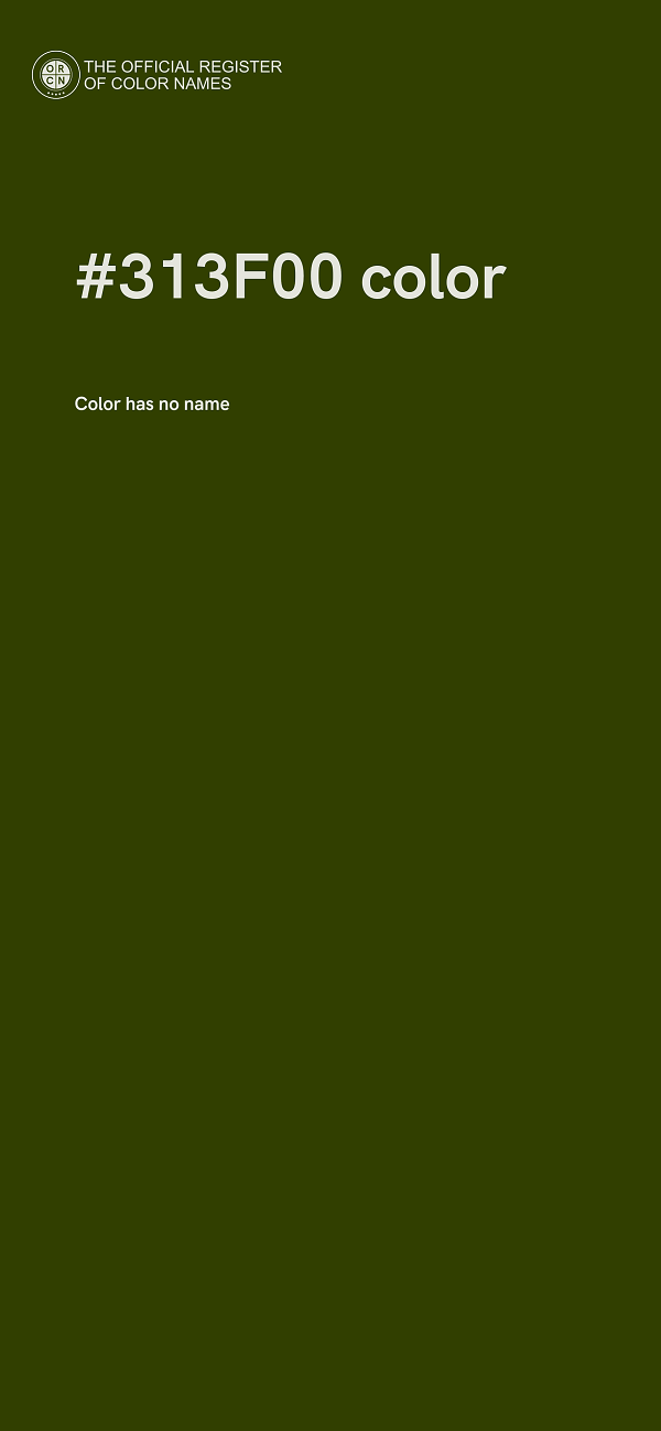 #313F00 color image