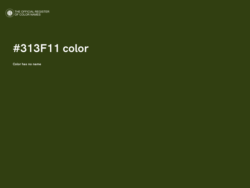 #313F11 color image