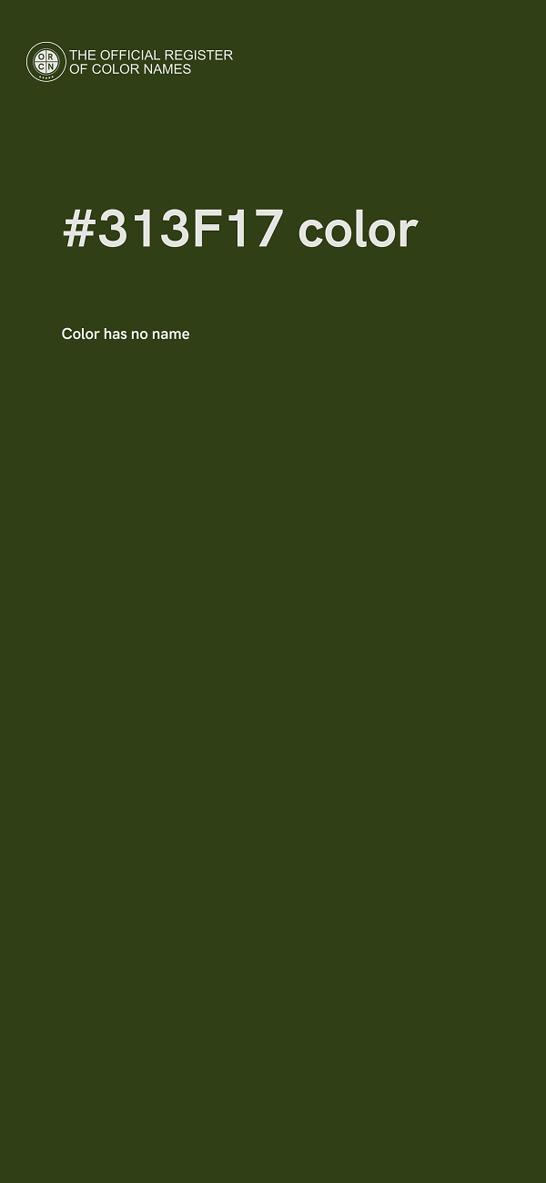 #313F17 color image