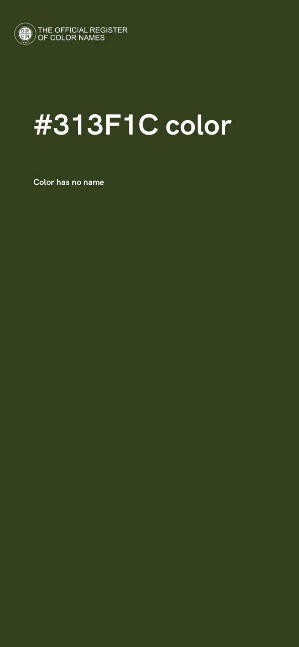 #313F1C color image