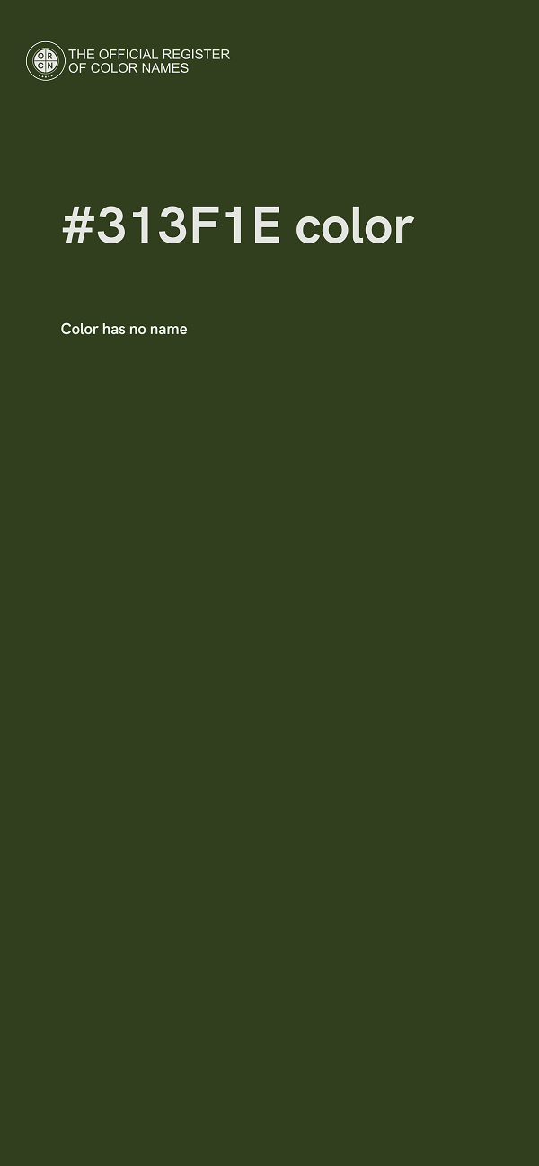 #313F1E color image
