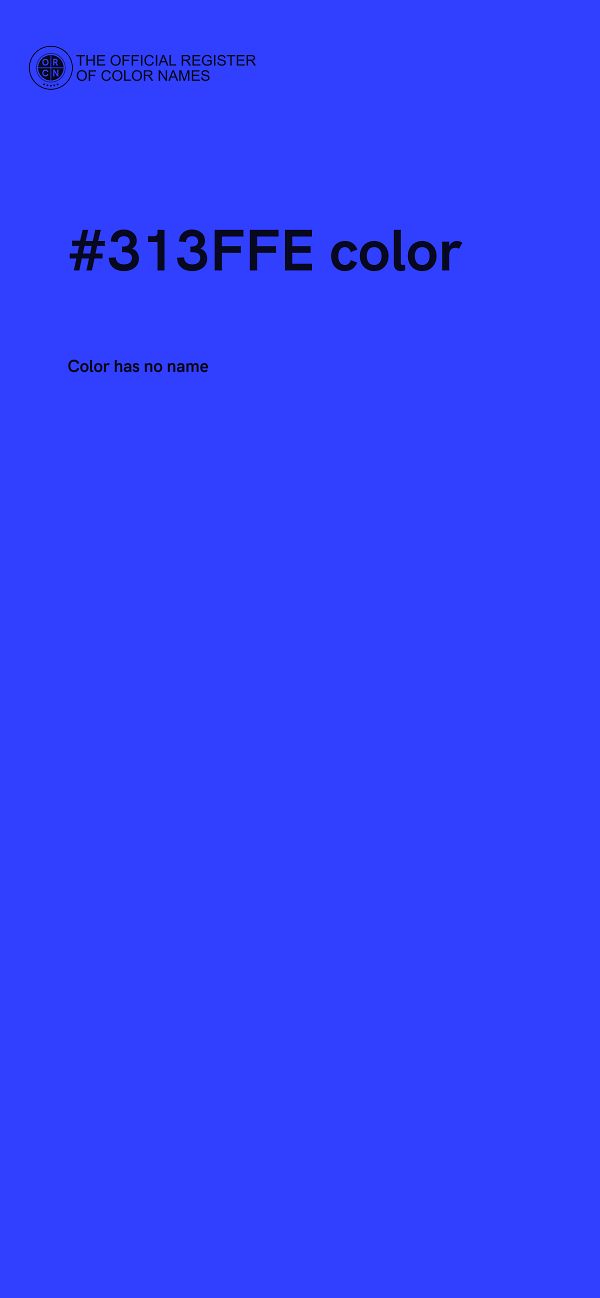 #313FFE color image
