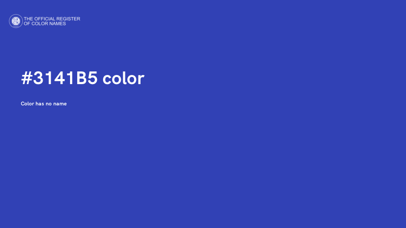 #3141B5 color image