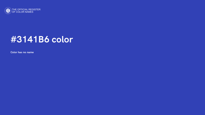 #3141B6 color image