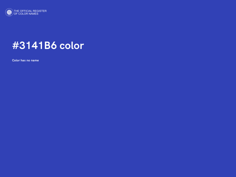 #3141B6 color image