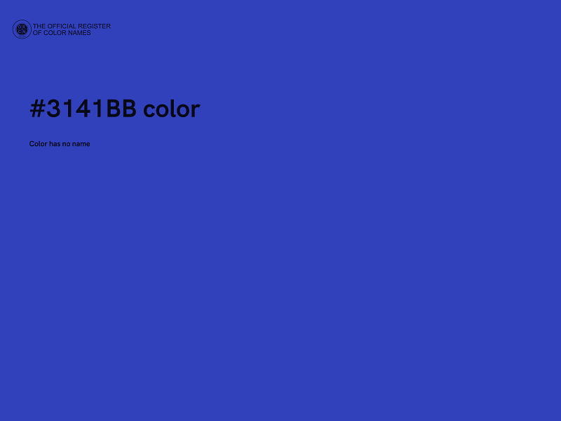 #3141BB color image