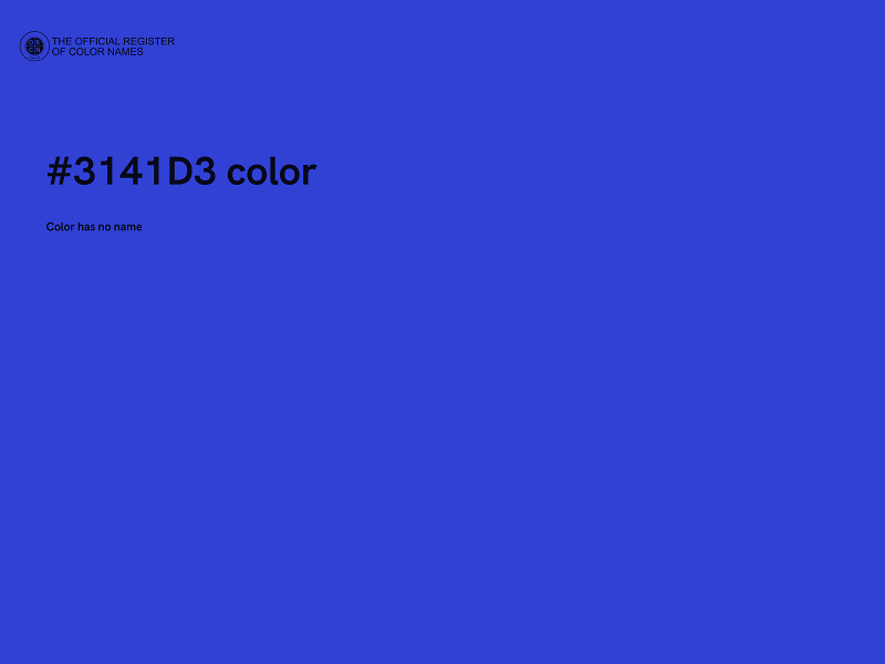 #3141D3 color image