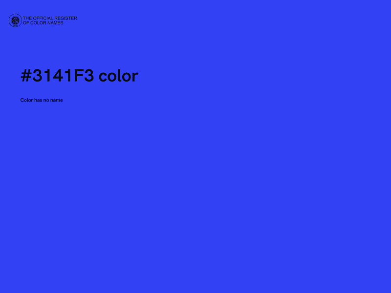 #3141F3 color image