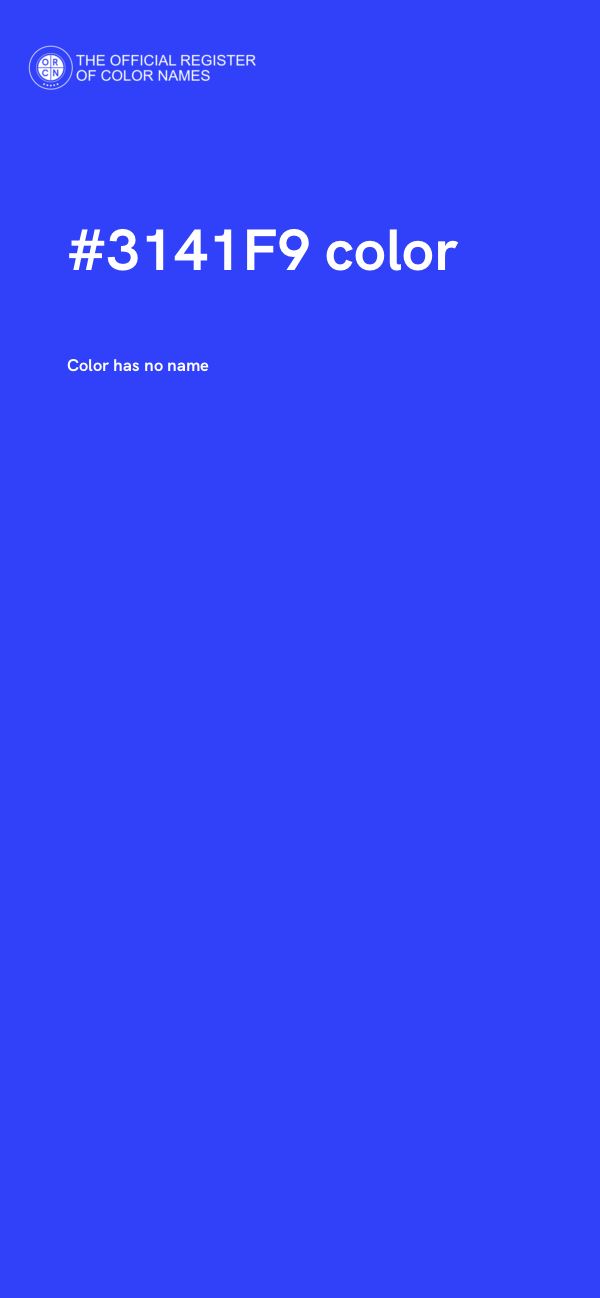 #3141F9 color image