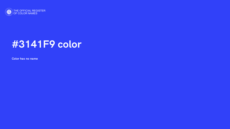 #3141F9 color image