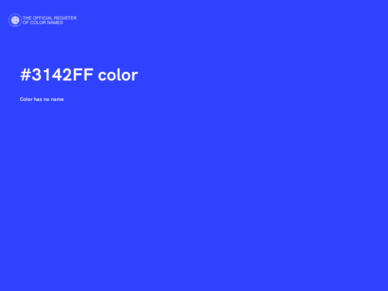 #3142FF color image