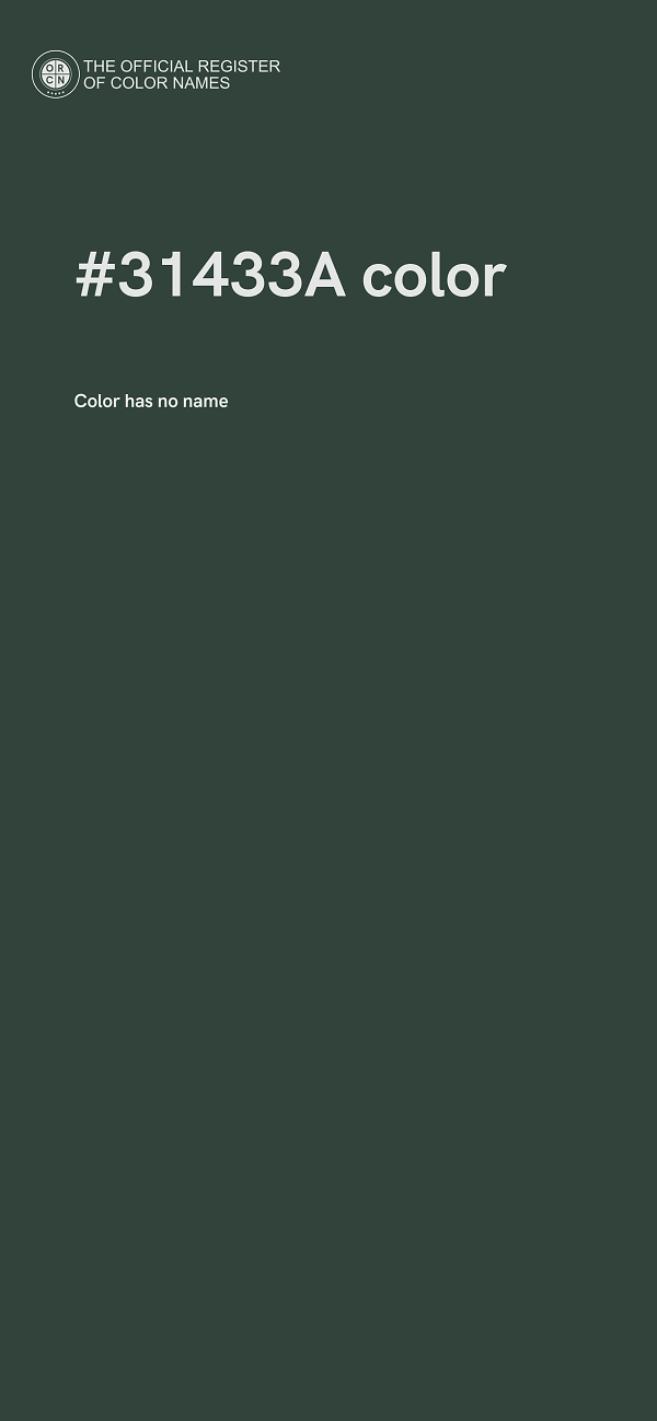 #31433A color image