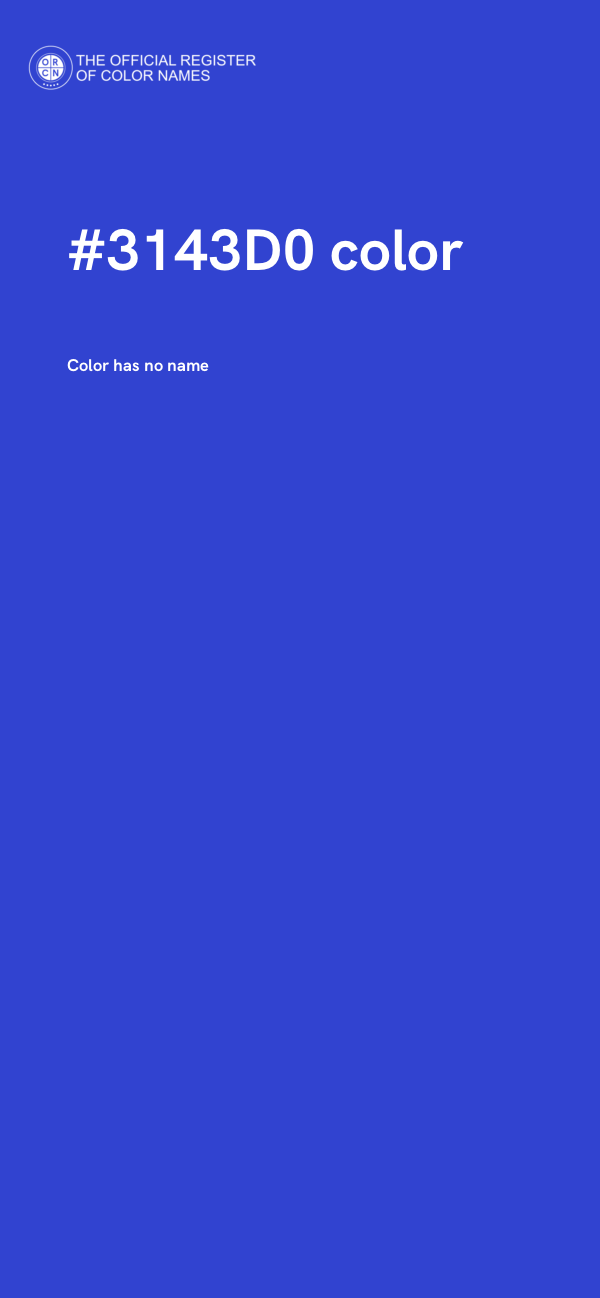 #3143D0 color image
