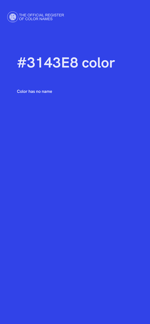 #3143E8 color image