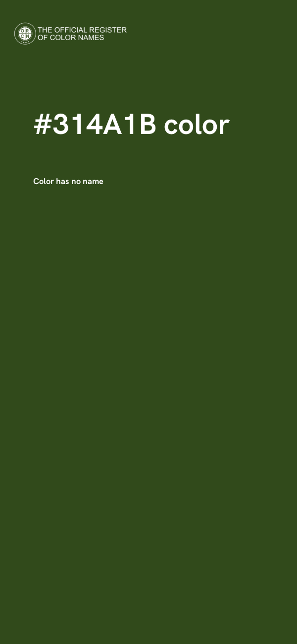 #314A1B color image