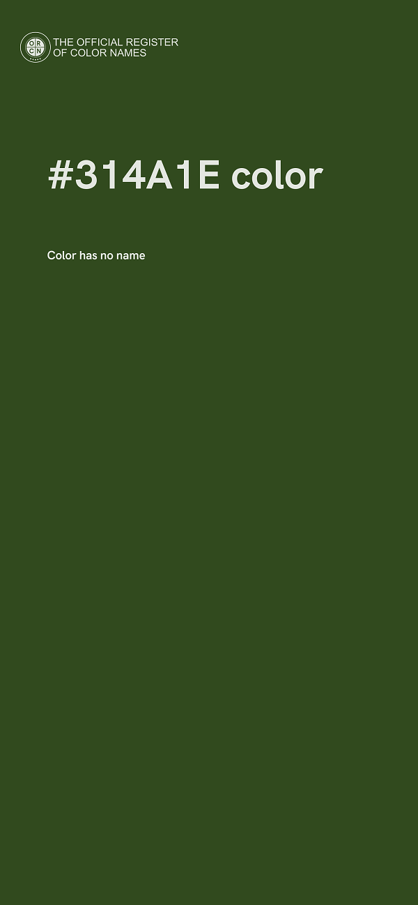 #314A1E color image