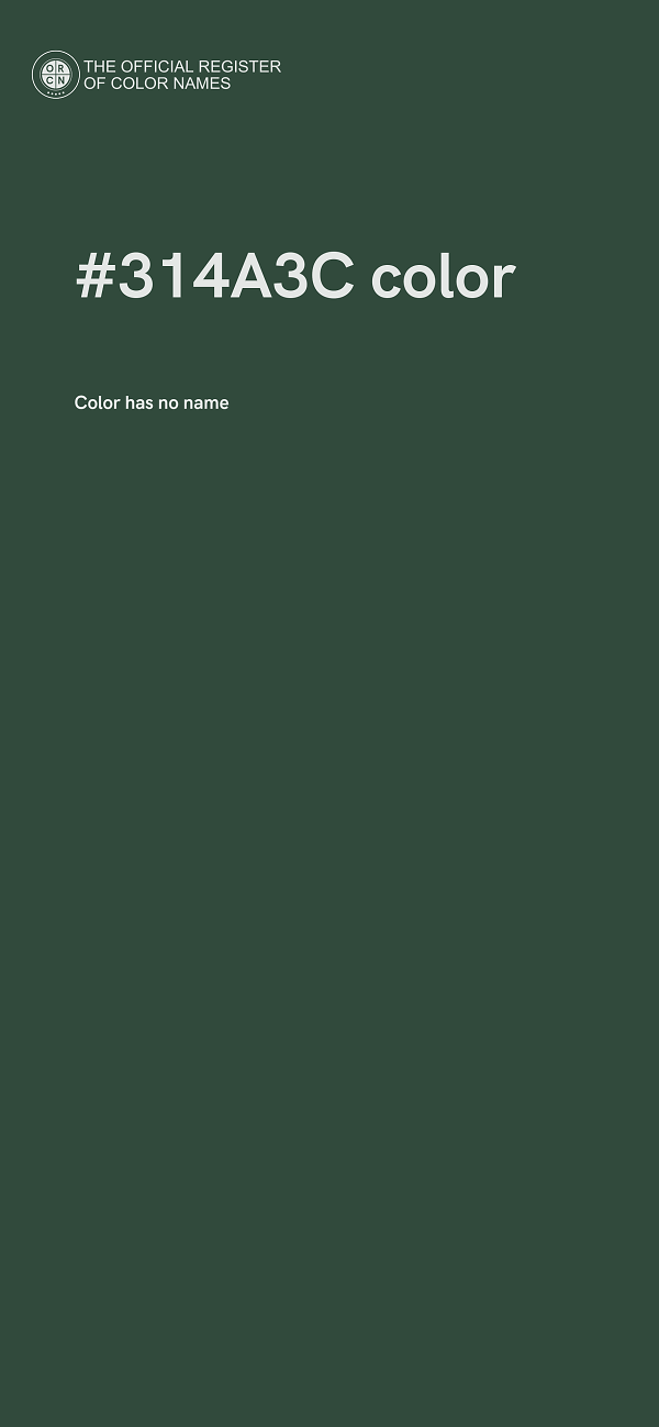 #314A3C color image