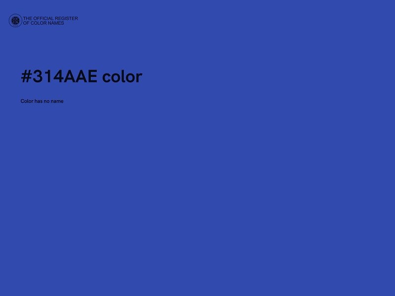 #314AAE color image