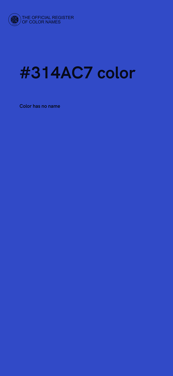 #314AC7 color image