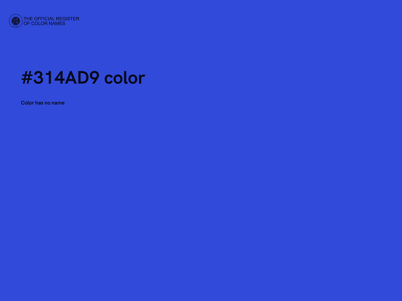 #314AD9 color image