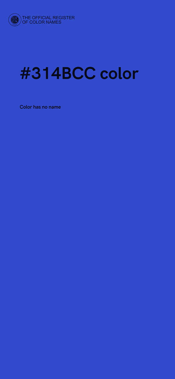 #314BCC color image