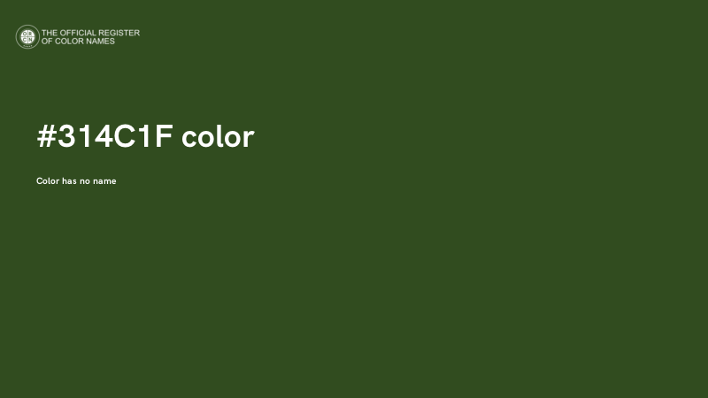 #314C1F color image
