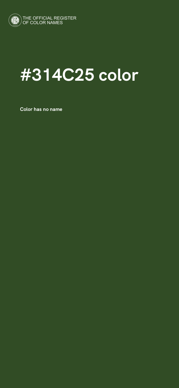 #314C25 color image