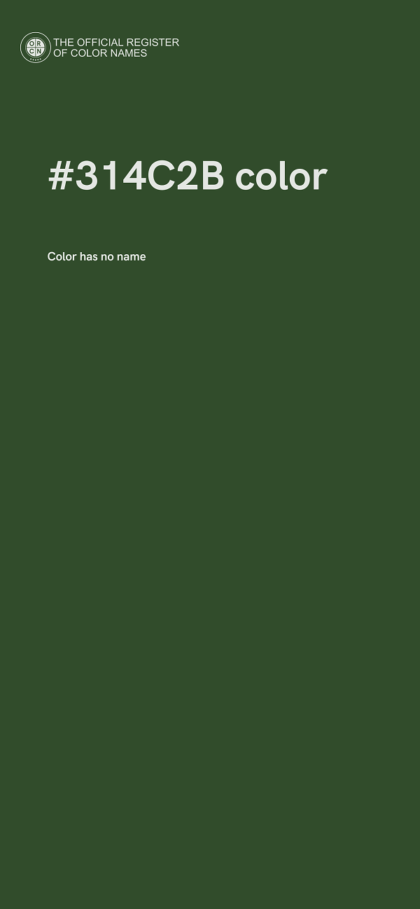 #314C2B color image