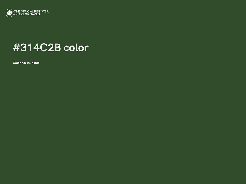 #314C2B color image