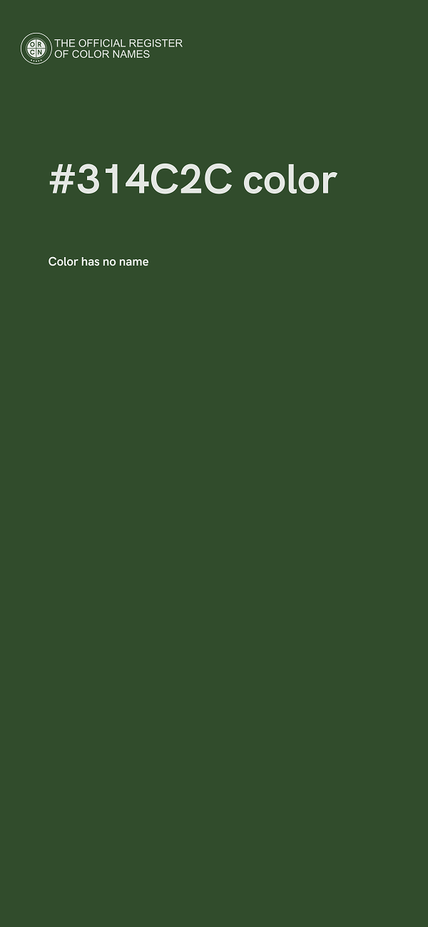 #314C2C color image