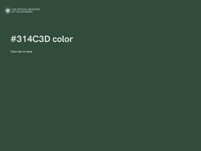 #314C3D color image